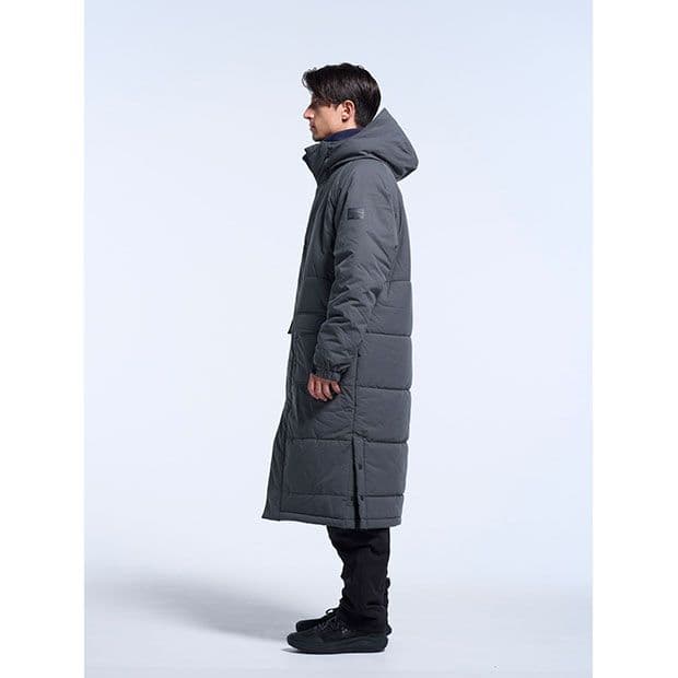 新品スボルメ発熱中綿ベンチコート灰