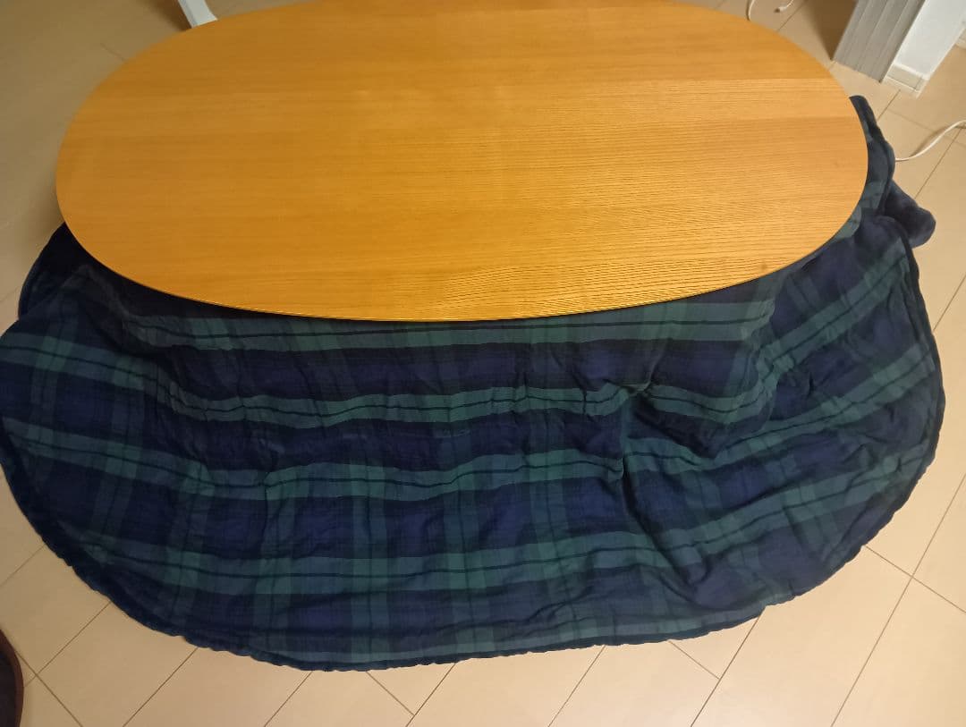 無印良品　楕円形コタツ　美品　おまけコタツ掛け布団