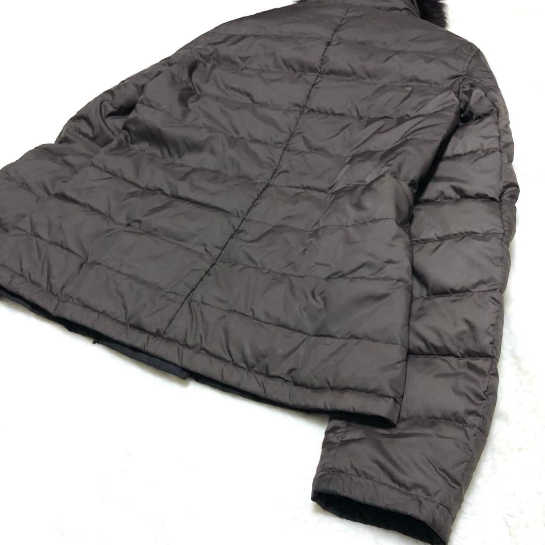 未使用級　エスマックスマーラ　ダウンジャケット　リバーシブル　ダークモカ✨