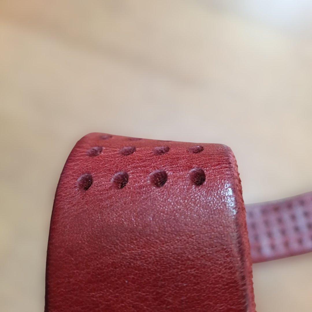 VINTAGE WORKS レザー ベルト レッド