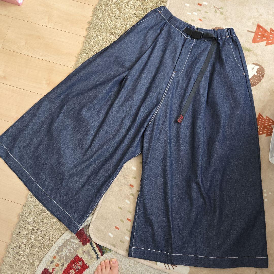 グラミチ × オアスロウ　　デニム　ウェービング　ワイドパンツ　バルーンパンツ