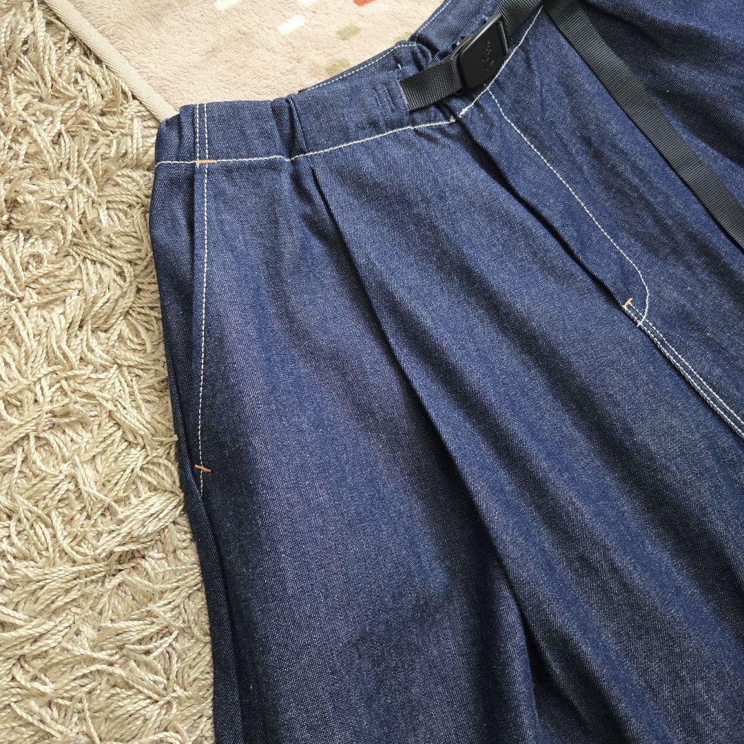 グラミチ × オアスロウ　　デニム　ウェービング　ワイドパンツ　バルーンパンツ