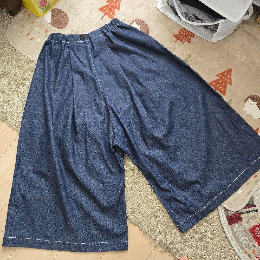 グラミチ × オアスロウ　　デニム　ウェービング　ワイドパンツ　バルーンパンツ