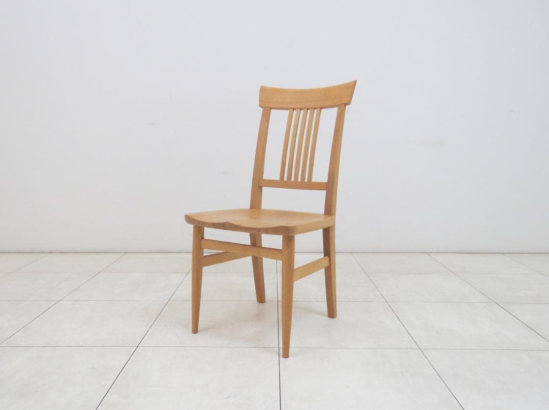 ★美品★飛騨家具 柏木工 杜 ダイニングチェア オーク無垢材 IDC大塚家具 ②