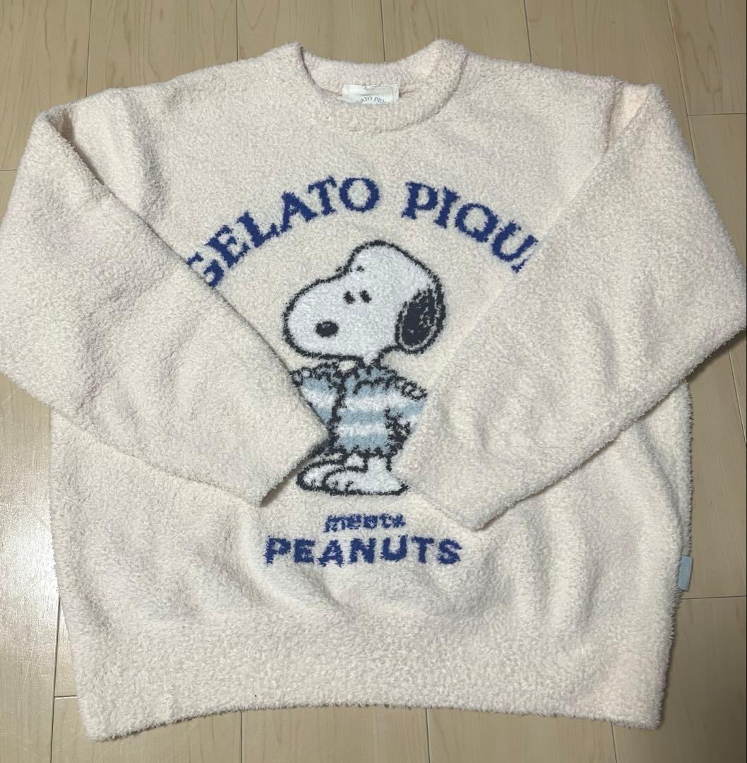 gelato pique スヌーピー　ジャガードプルオーバー＆ショートパンツ