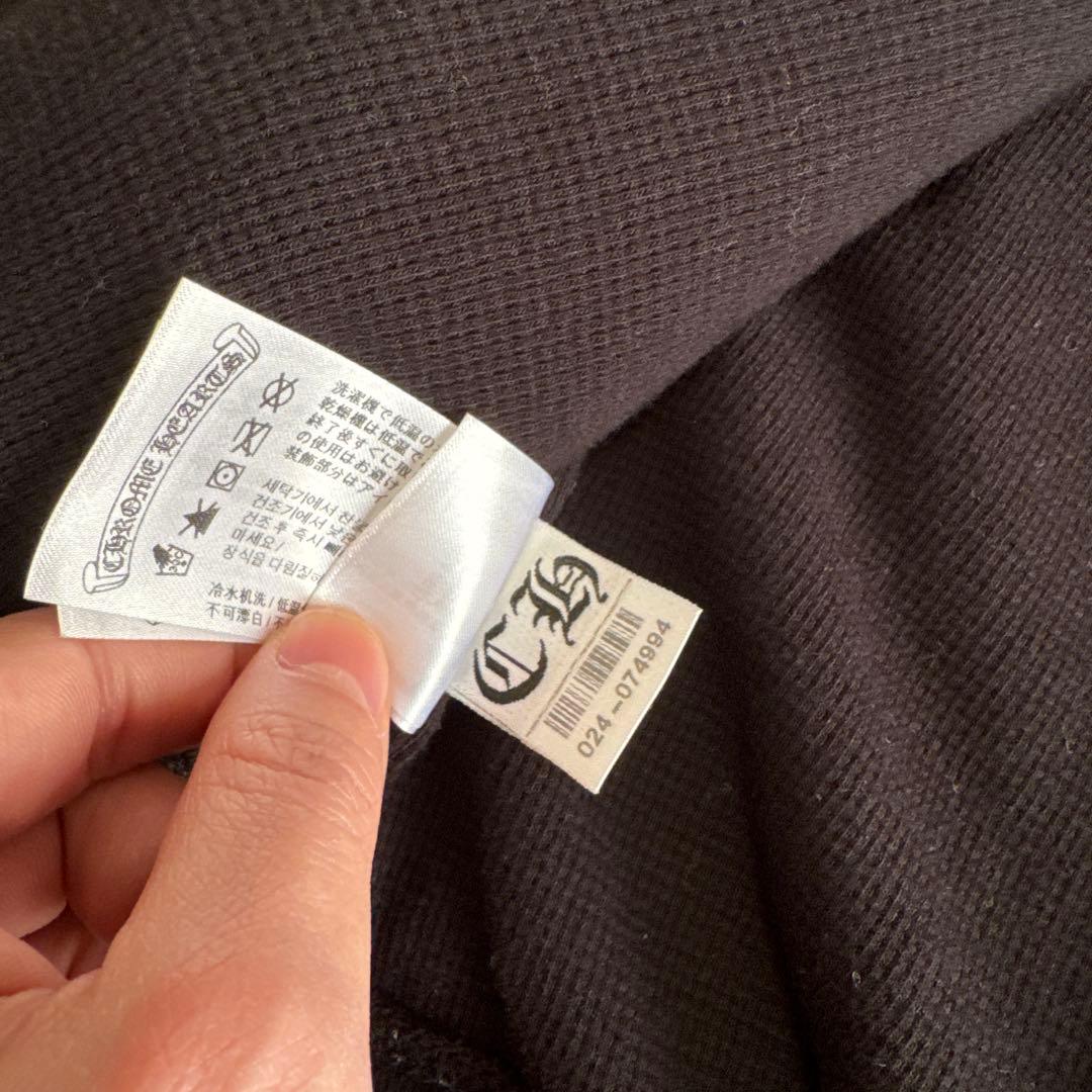 クロムハーツ サーマルフローラルクロス ホースシュー ジップアップフーディ S