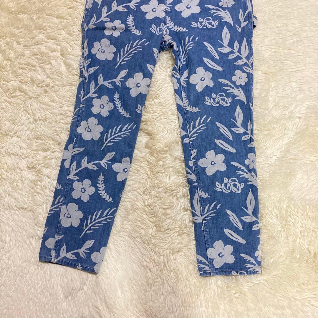 ほぼ未使用　希少　ロンハーマンヴィンテージ　花柄　総柄　ブルー　サロペット