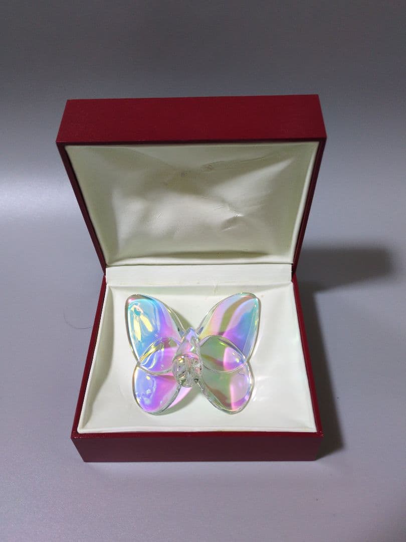 バカラ　Baccarat　ラッキーバタフライ　オブジェ　フィギュリン　クリスタル