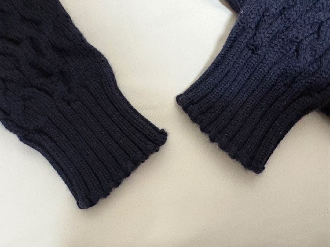 DRUMOHRショールカラー ケーブルカーディガン46