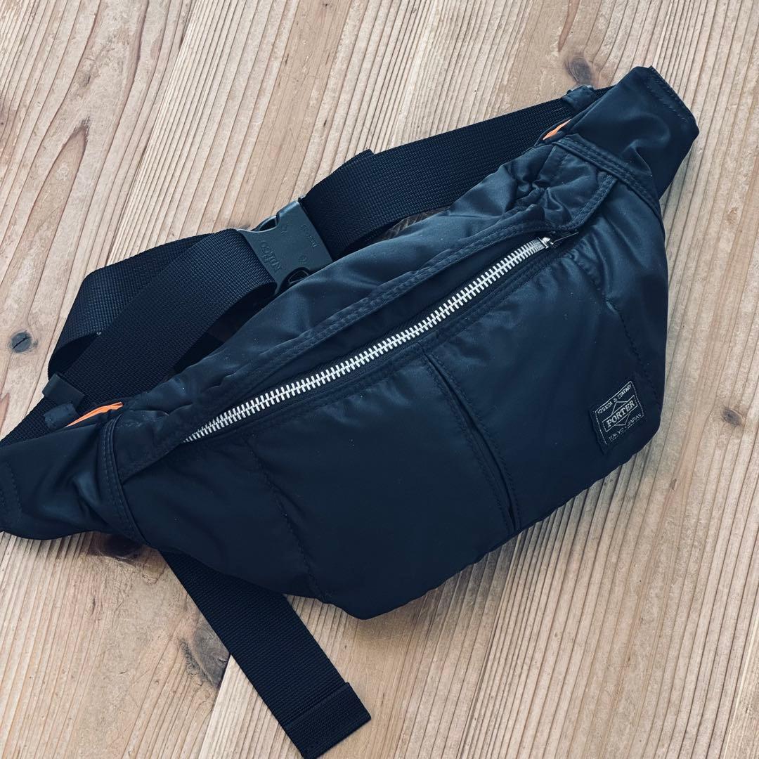 【美品】PORTER ポーター タンカー ウエストバッグ ブラック 吉田