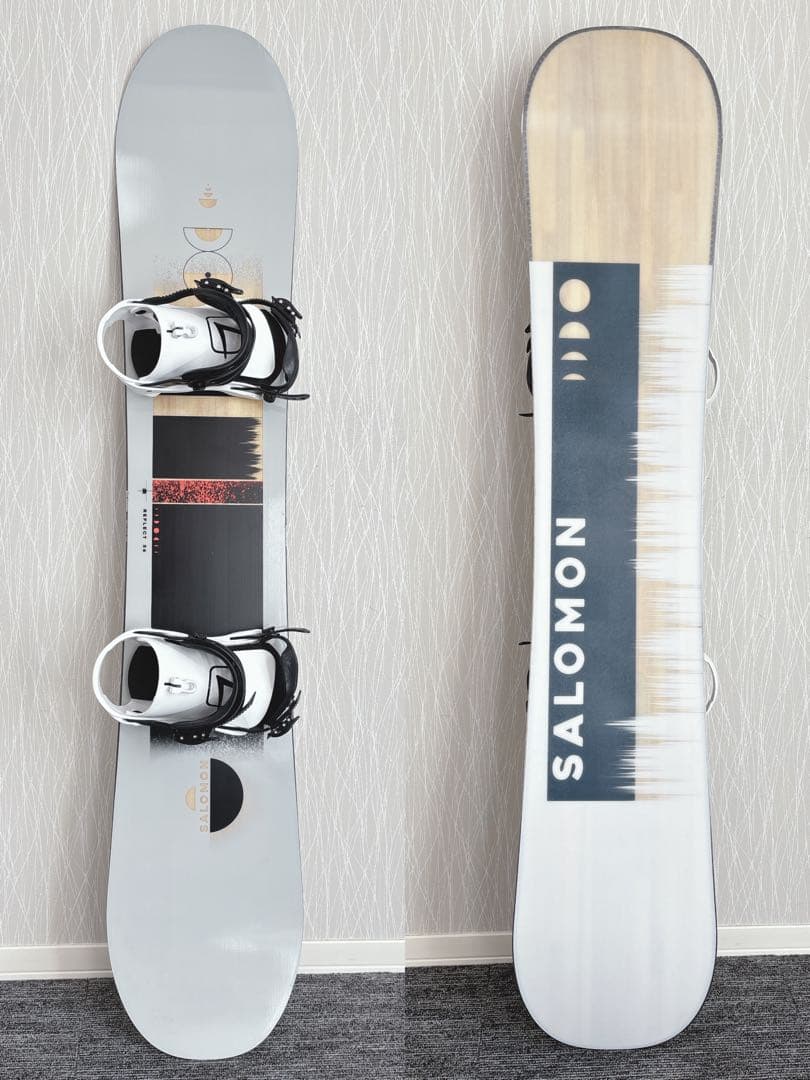 58超美品❗️超豪華❗️サロモン メンズスノーボードセット★スノボ156cm+ビン付