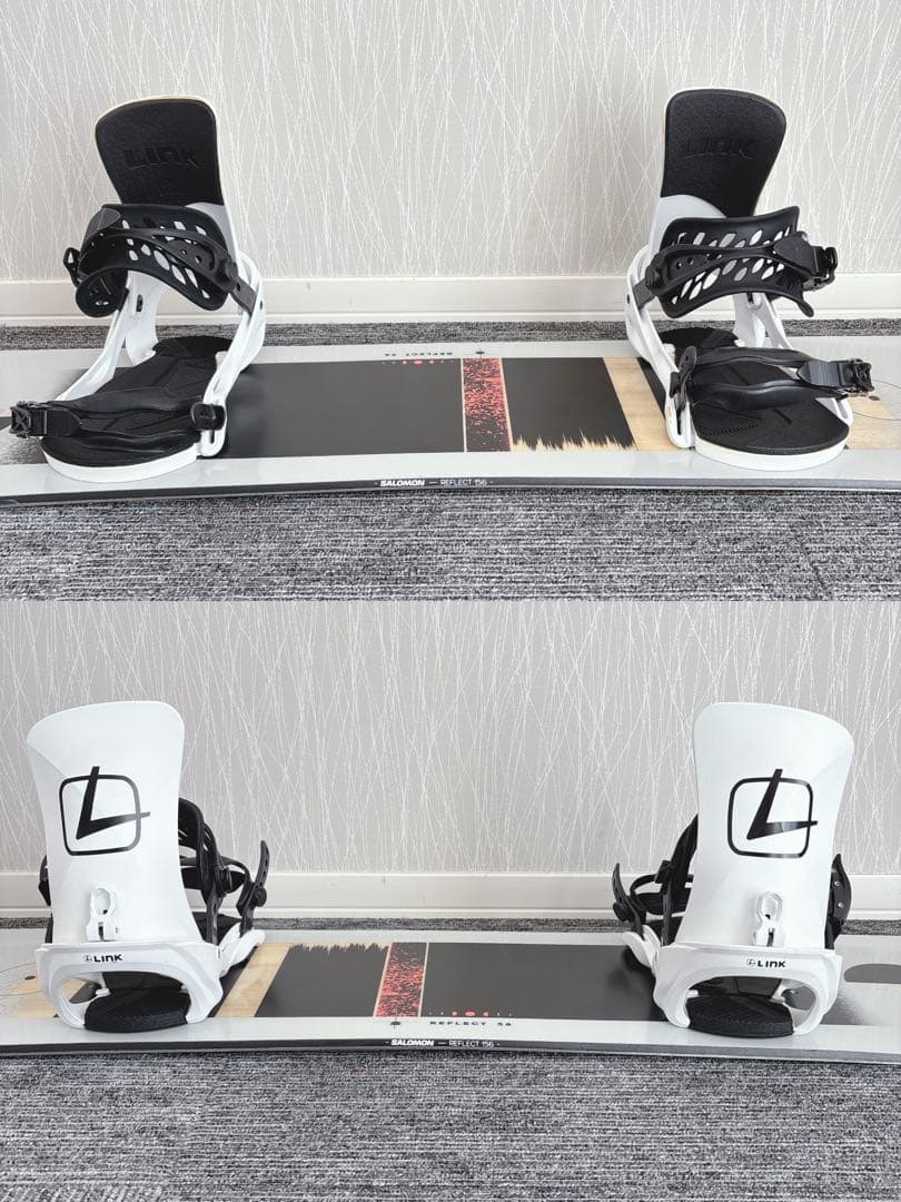 58超美品❗️超豪華❗️サロモン メンズスノーボードセット★スノボ156cm+ビン付