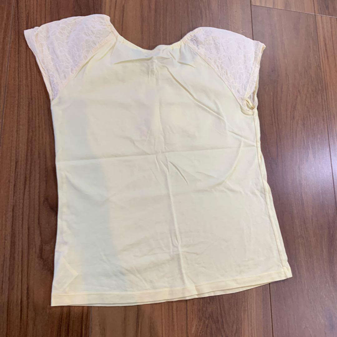 新品　美品　カラフル　ミキハウス　Tシャツ　140 リーナちゃん　ドレス　リボン