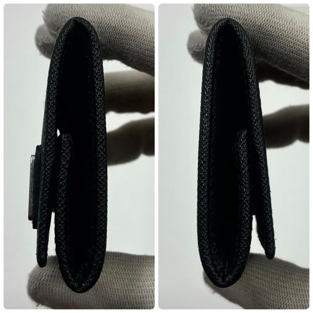 未使用級 PRADA ケース 小銭入れ ブラック サフィアーノ RFID
