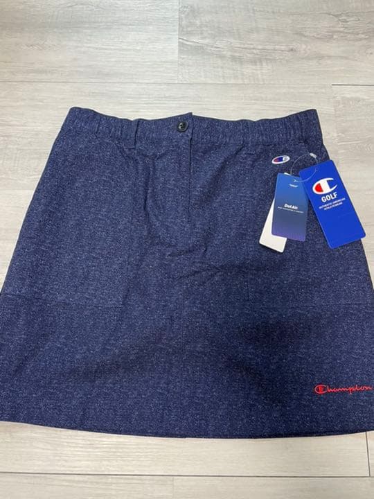チャンピオン　ゴルフ　インナーパンツ付　ストレッチ　撥水　スカート L ネイビー