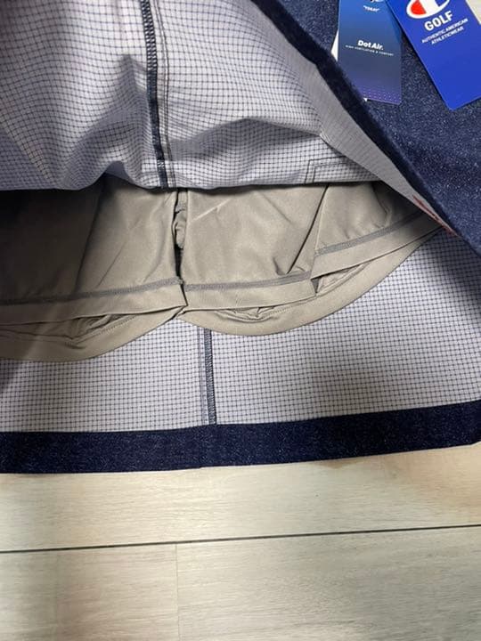 チャンピオン　ゴルフ　インナーパンツ付　ストレッチ　撥水　スカート L ネイビー