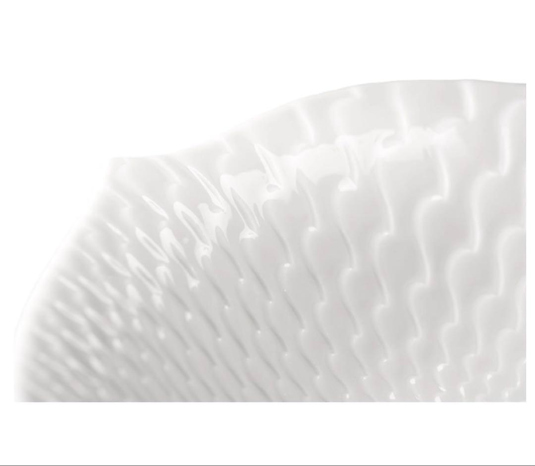 マイセン [MEISSEN]波の戯れ ホワイト ペアサラダディッシュ（2枚）