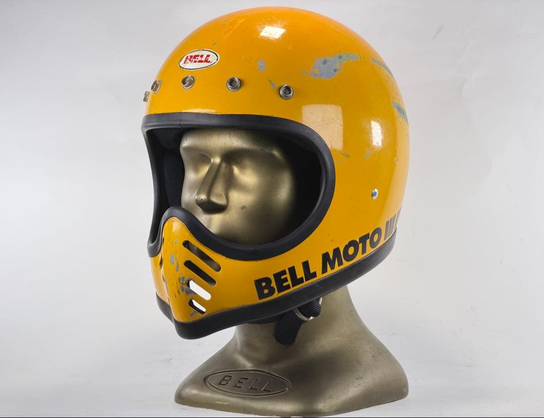 Bell Motn3 黄 イエロー ビンテージヘルメット　フルフェイス