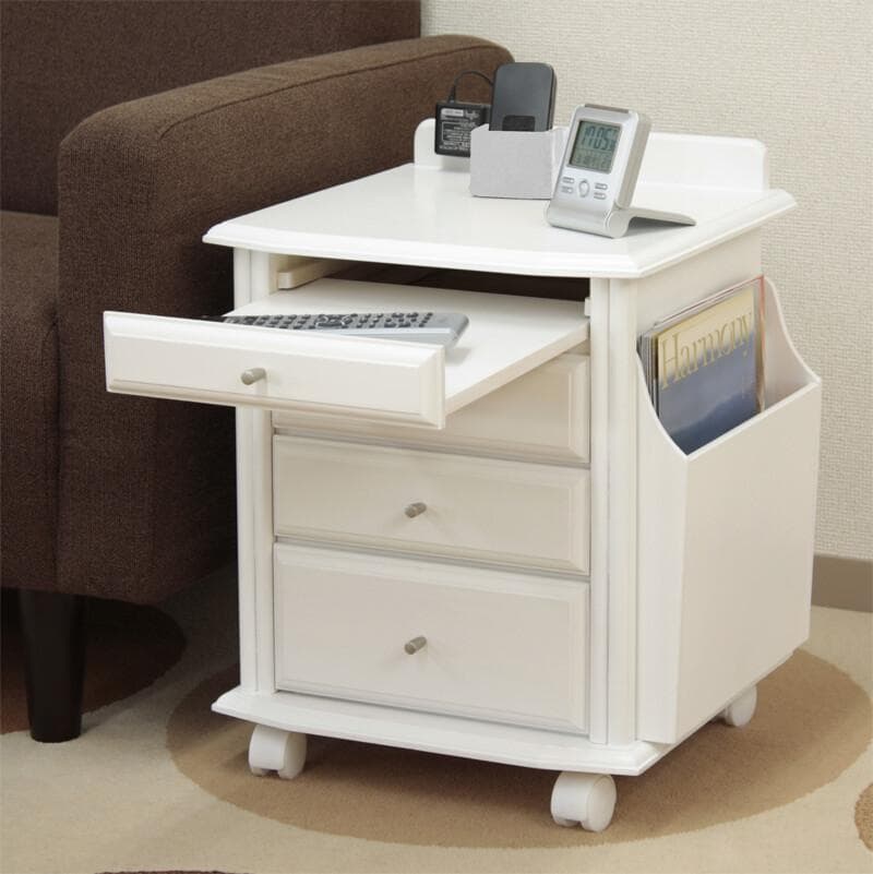 SH ST NW サイドテーブル　収納・引出し　ブラウンD