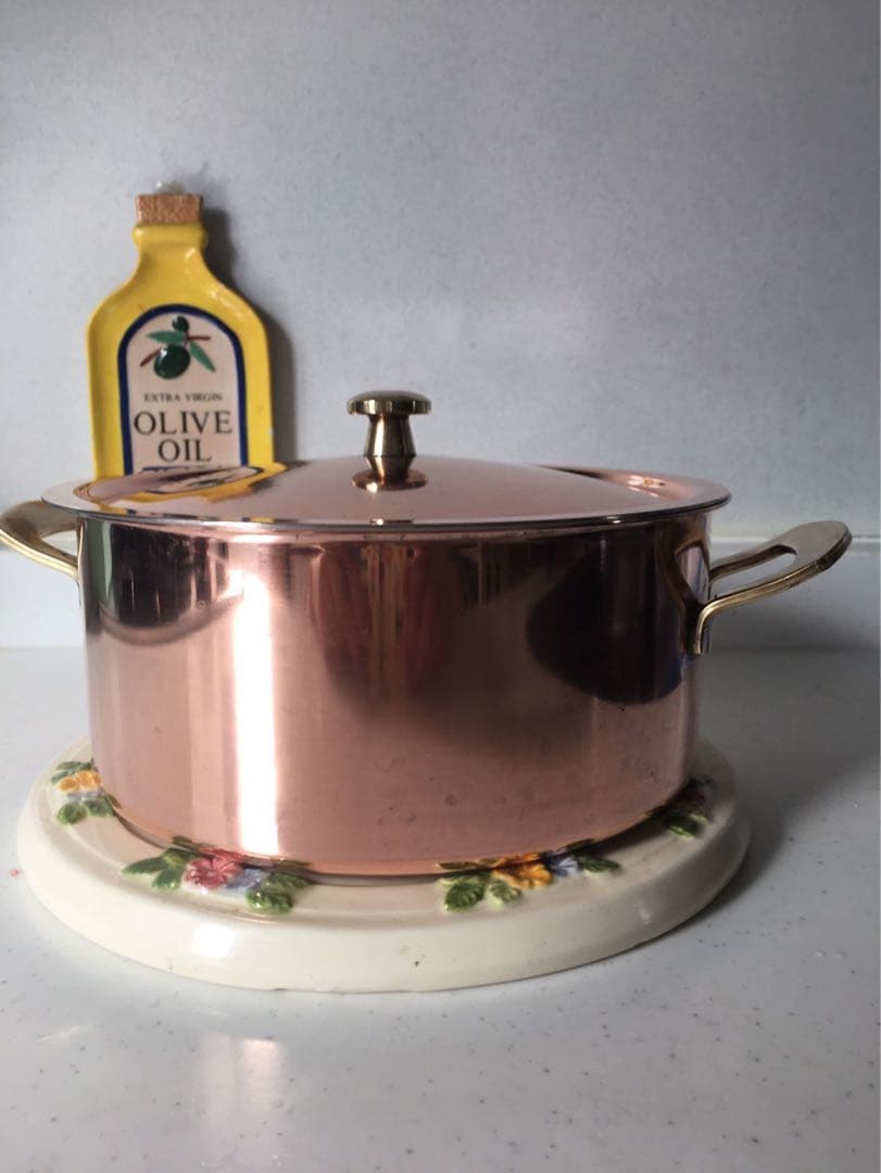 ヴィンテージ スイスspring社製culinox 両手銅鍋