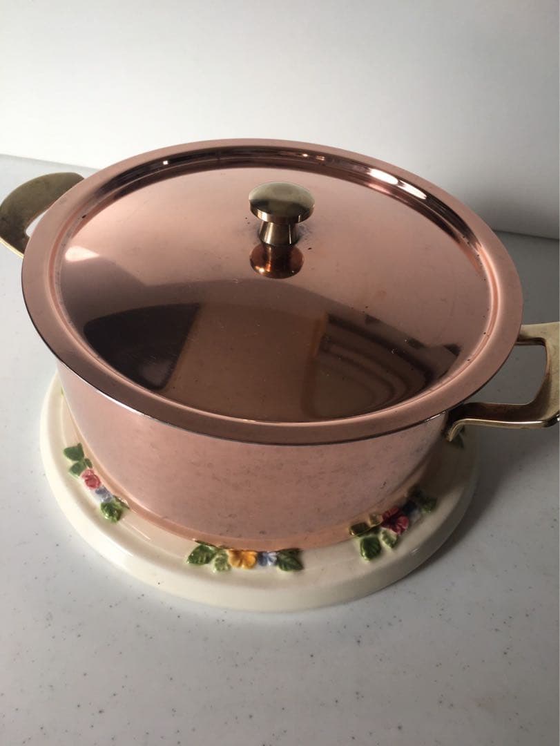 ヴィンテージ スイスspring社製culinox 両手銅鍋