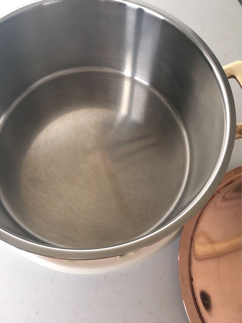ヴィンテージ スイスspring社製culinox 両手銅鍋