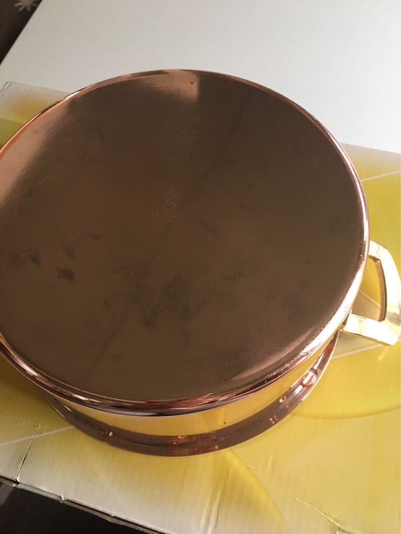 ヴィンテージ スイスspring社製culinox 両手銅鍋