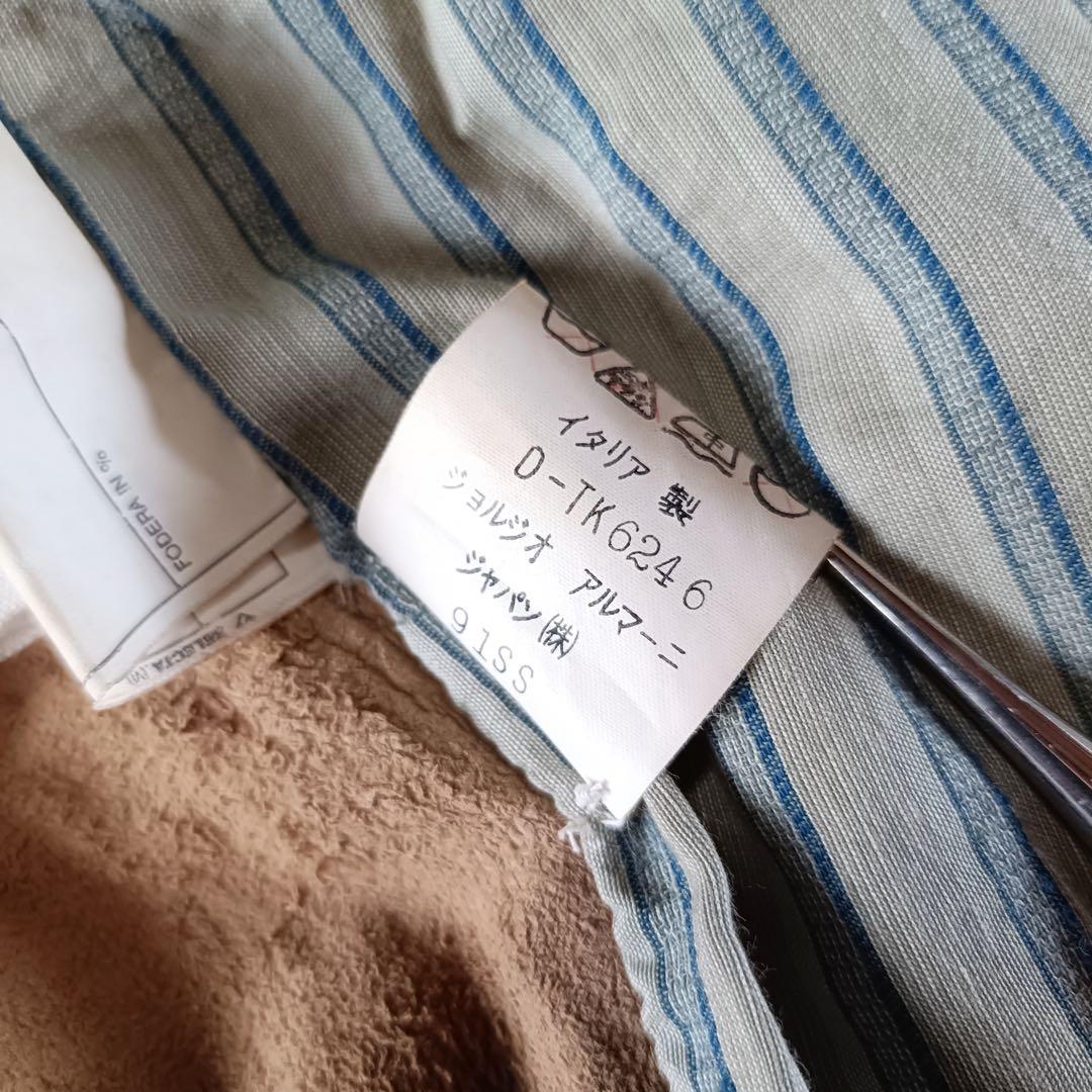 GIORGIO ARMANI 黒タグ 90S 短丈 レザージャケット アーカイブ