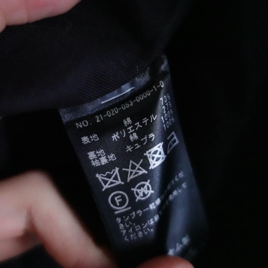 21AW LE C/Pギャババルカラーコート　ネイビー　2 一枚袖