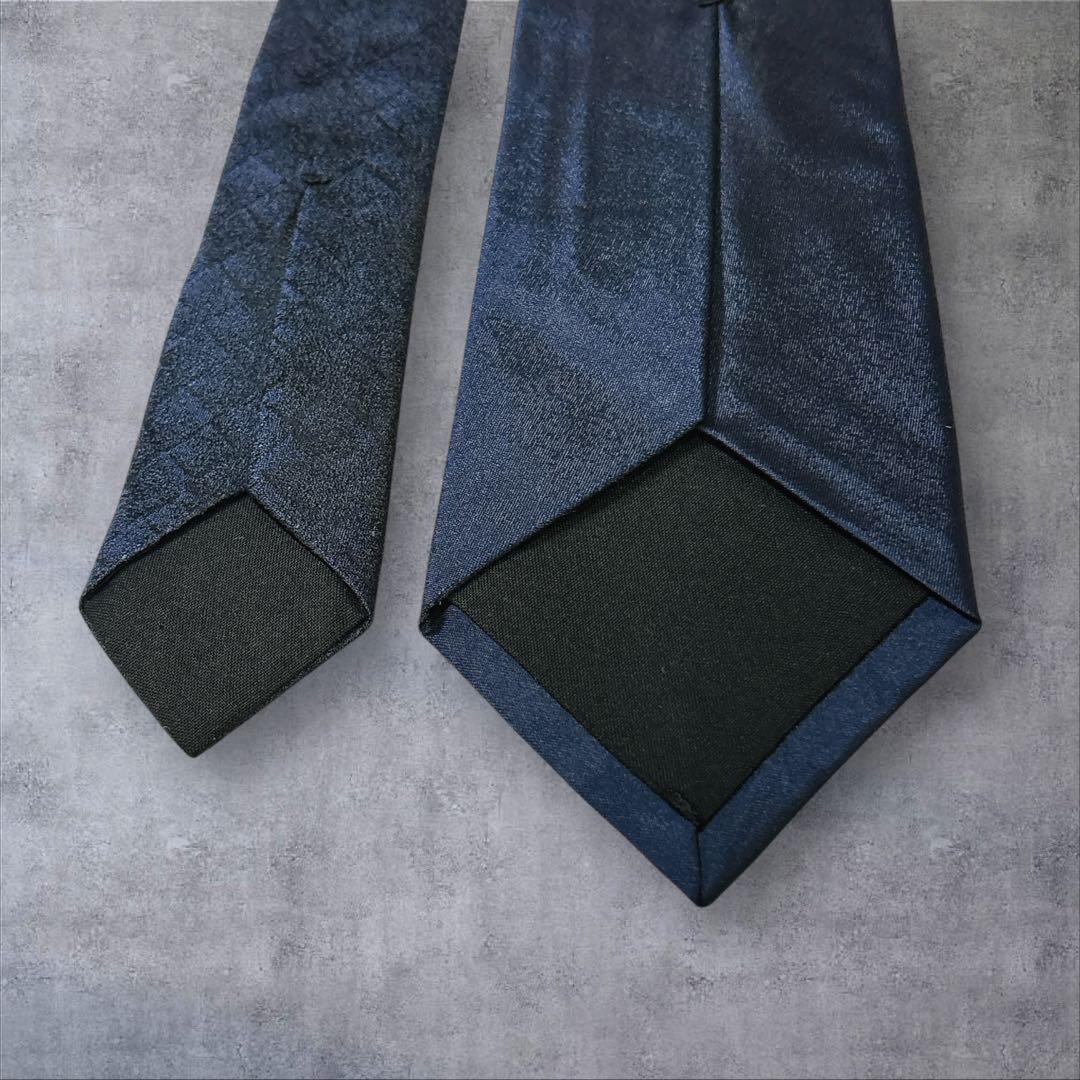 ボッテガヴェネタ イントレチャート シルクタイ 7.5 高級 イタリア 濃紺