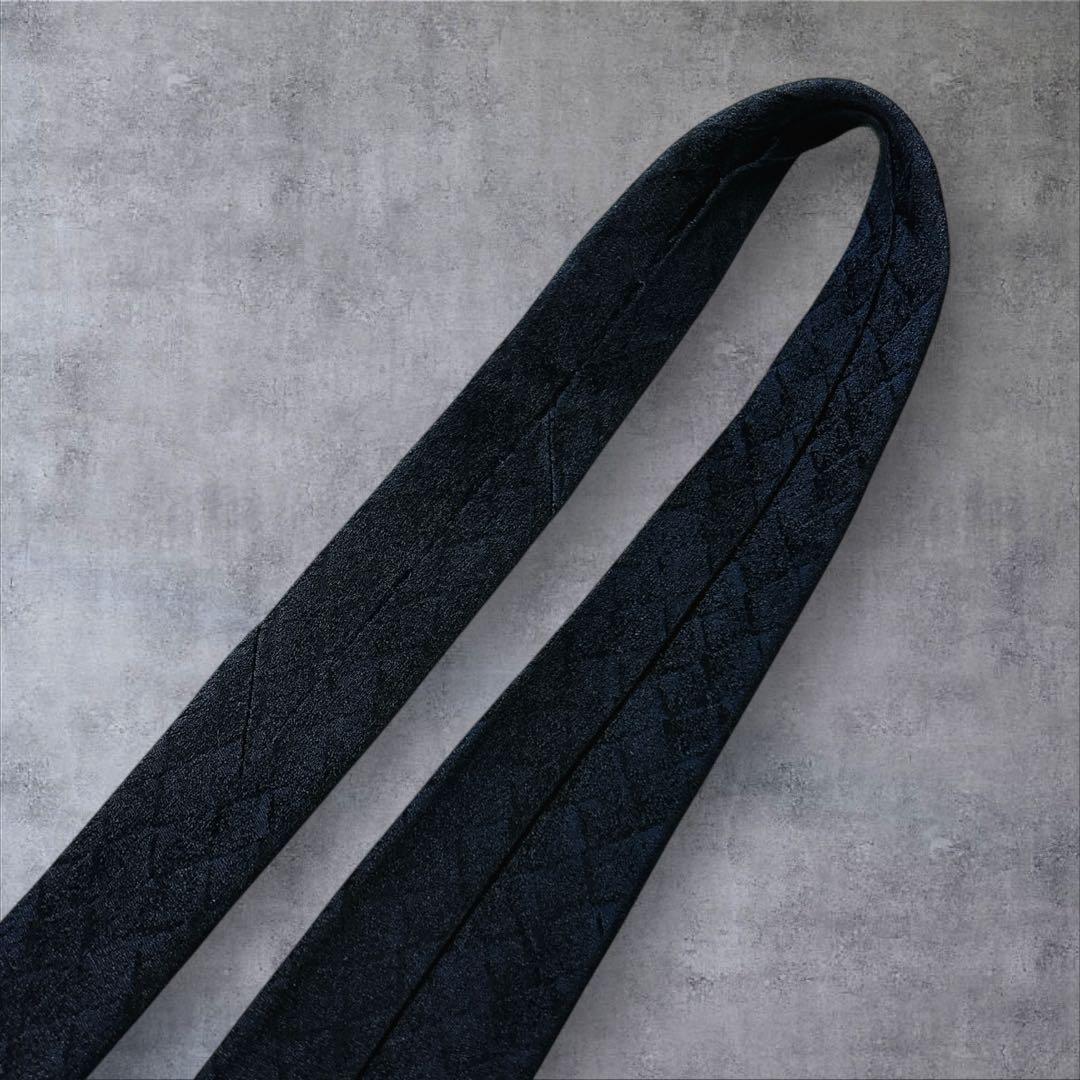 ボッテガヴェネタ イントレチャート シルクタイ 7.5 高級 イタリア 濃紺