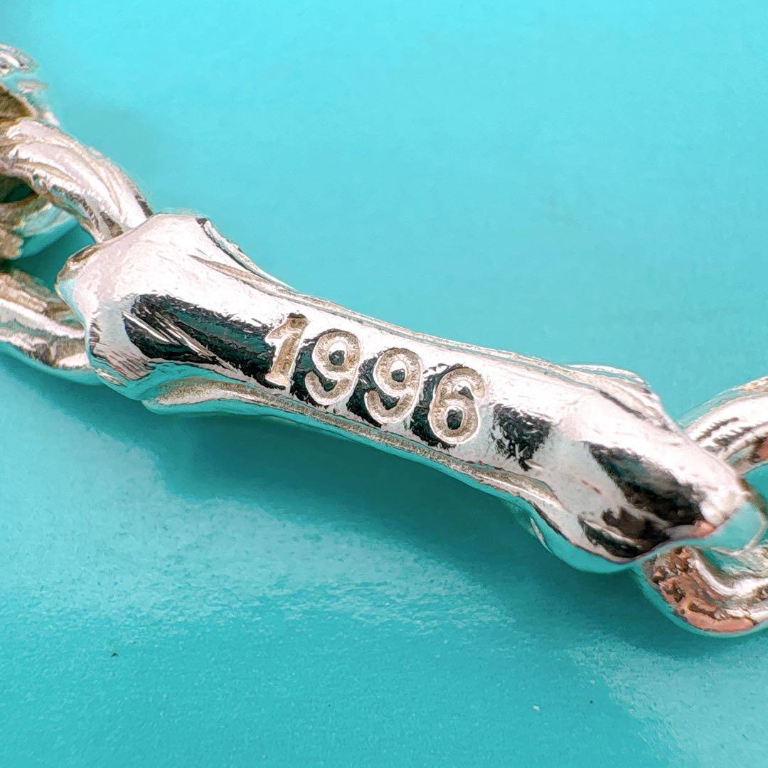 極美品レア オールドティファニー バンブー 19cm ブレスレット シルバー