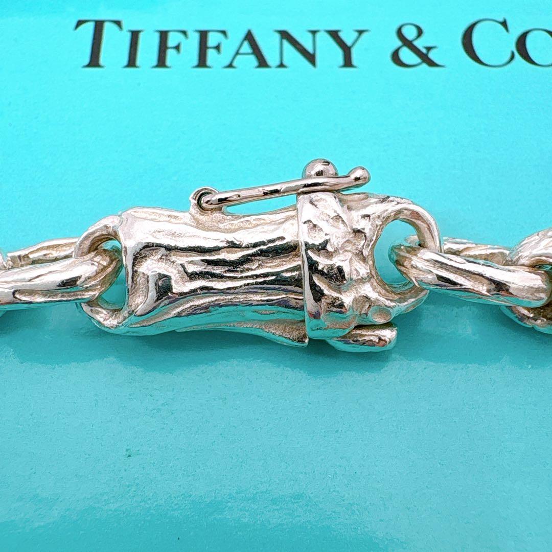 極美品レア オールドティファニー バンブー 19cm ブレスレット シルバー