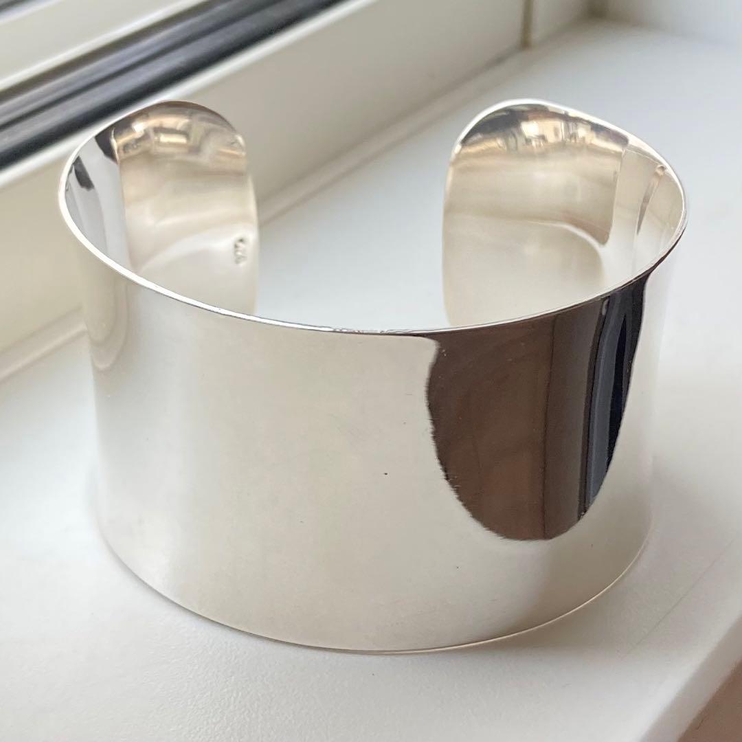 53g シルバー925 プレーン ワイドバングル カフ