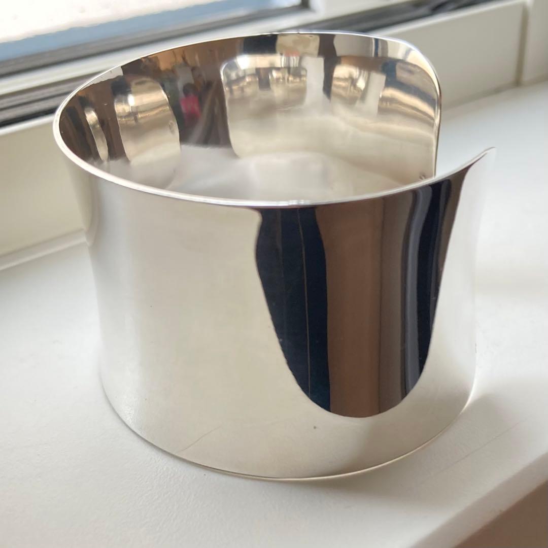 53g シルバー925 プレーン ワイドバングル カフ