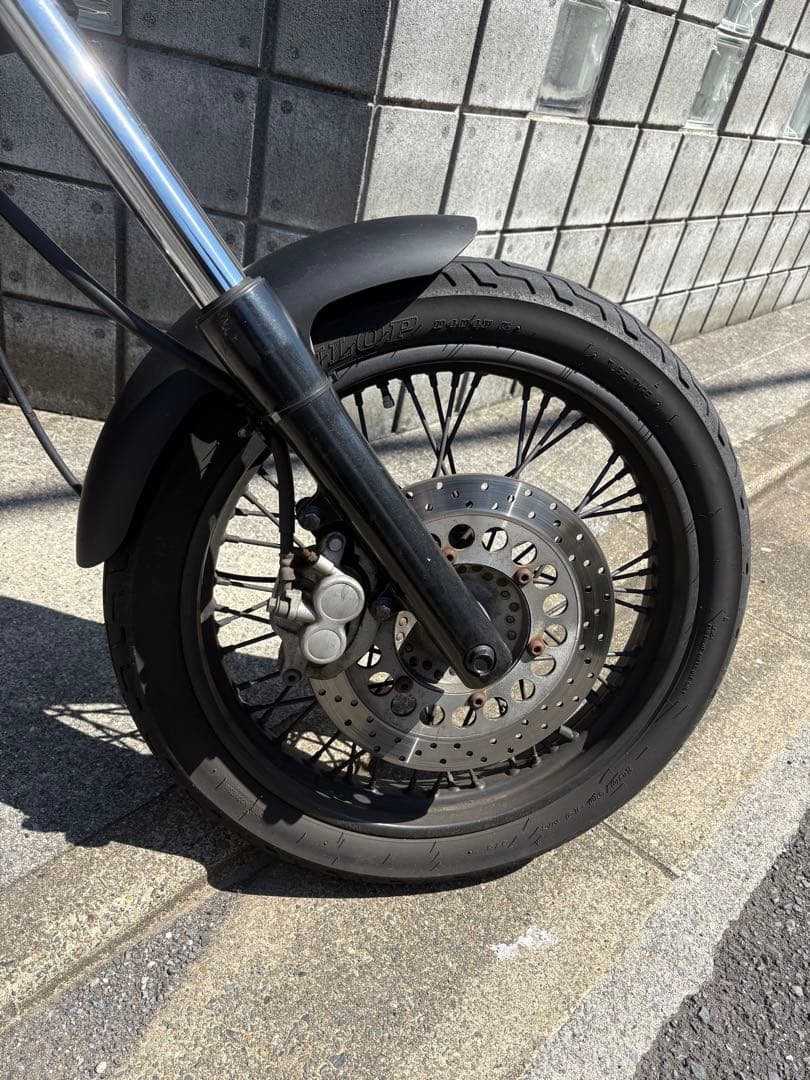 ドラッグスター400 マットブラック ショートフロントフェンダー 純正　T&F