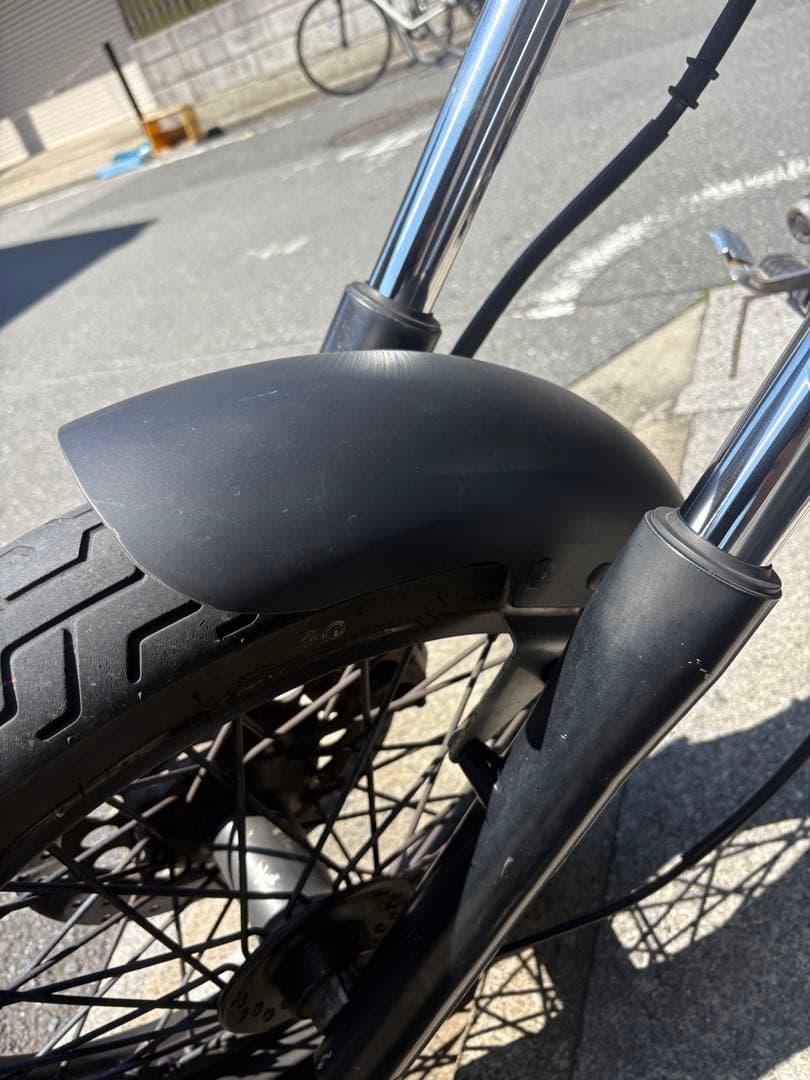 ドラッグスター400 マットブラック ショートフロントフェンダー 純正　T&F