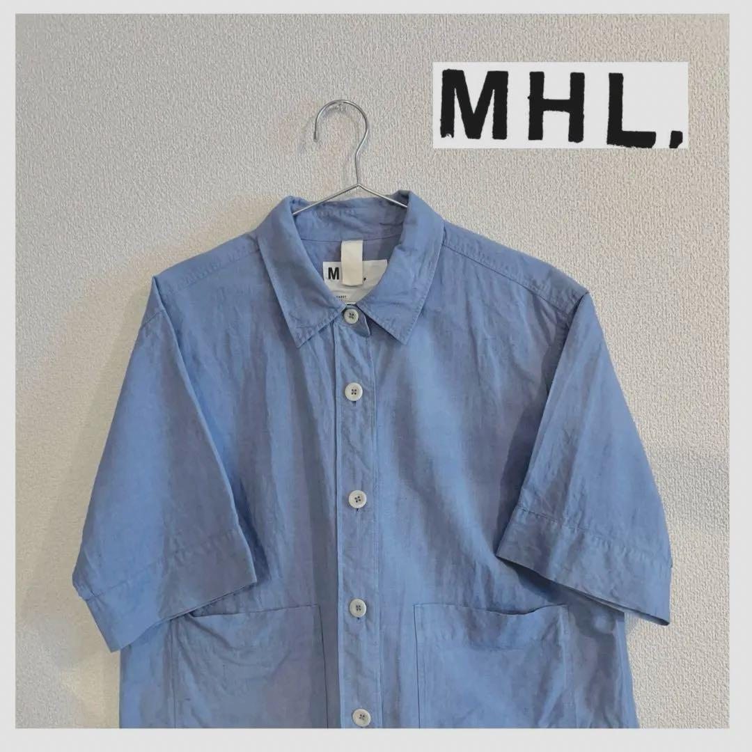【極美品】MHL. 半袖24年LIGHTWEIGHT COTTON LINEN
