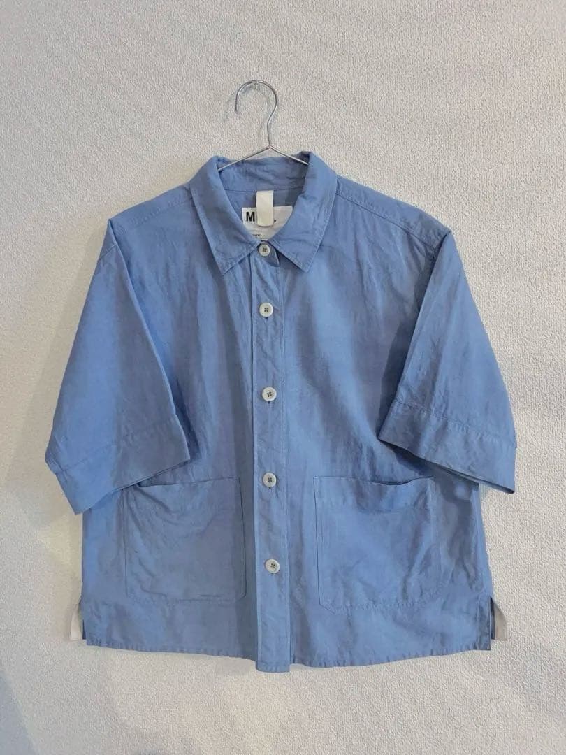 【極美品】MHL. 半袖24年LIGHTWEIGHT COTTON LINEN