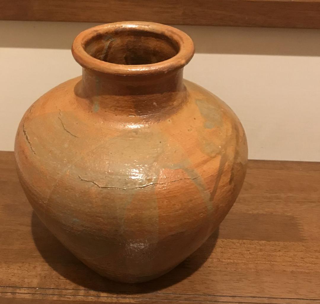 人間国宝 金重陶陽 作　備前焼　花瓶