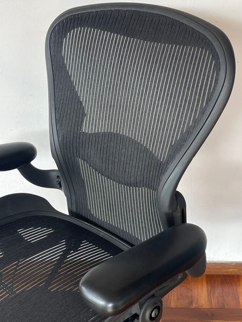 ハーマンミラー アーロンチェア Bサイズ フル装備 ランボーサポート