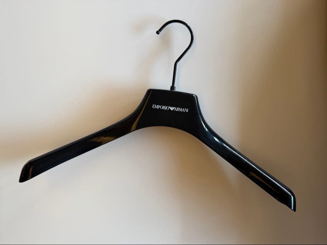 【新品同様】エンポリオアルマーニ シングルライダースジャケット 黒 ラム