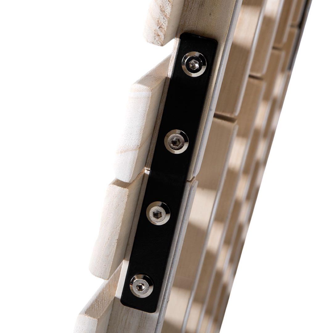 【新品】120cmゼミダブル 折りたたみすのこベッド 天然桐 二つ折りコンパクト