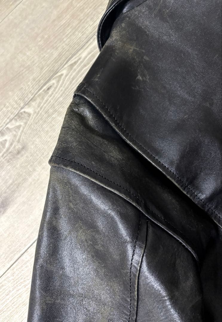 ハロルズギア　レザージャケット　ジップ交換済み