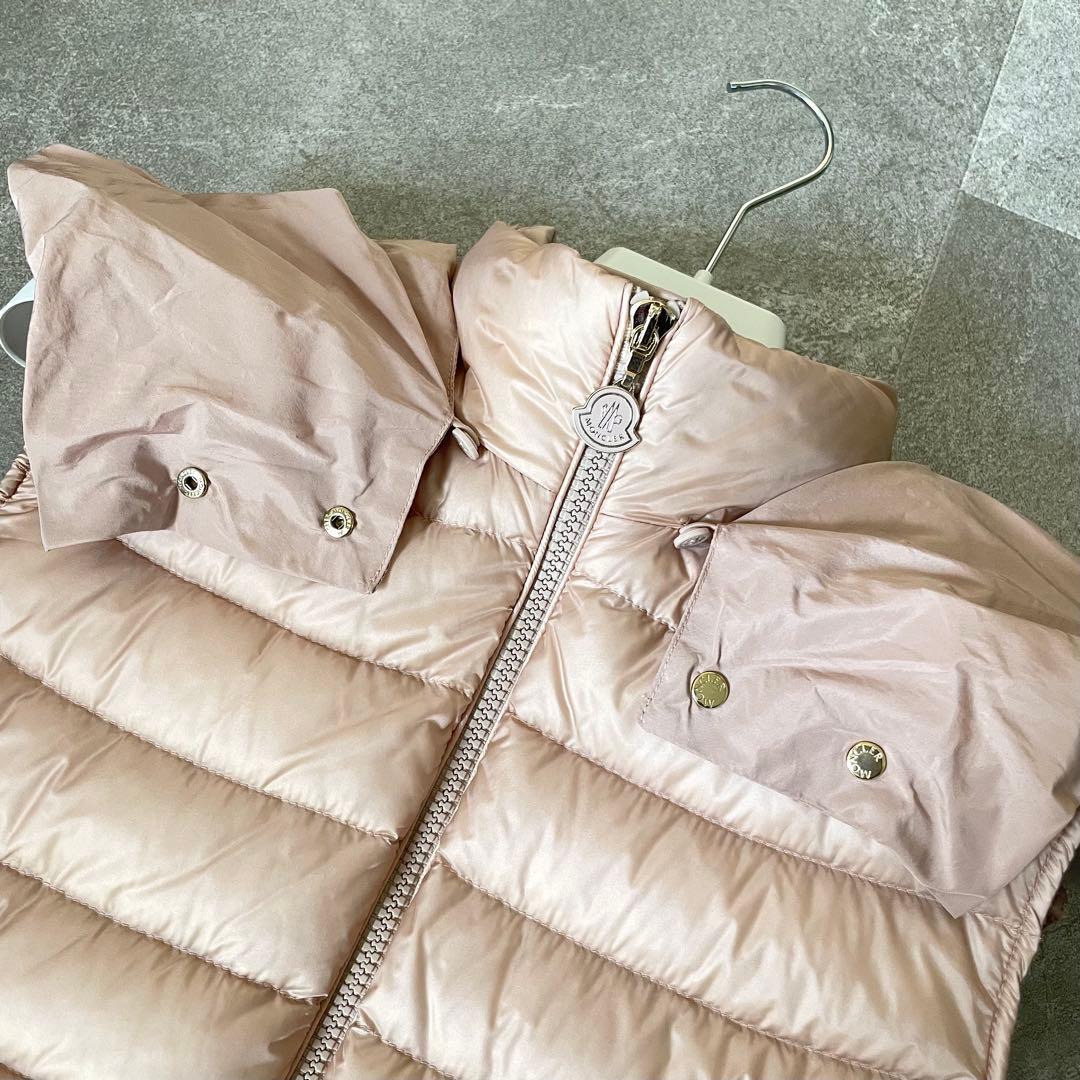 モンクレール　AMARANTE GILET ダウンベスト　ピンクベージュ系　1