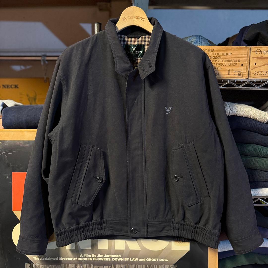 LYLE&SCOTT スウィングトップ ハリントンジャケット 黒 短丈
