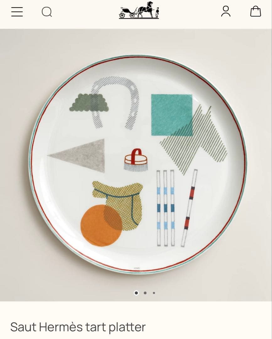 エルメス　タルトプラッター〈ソー•エルメス〉