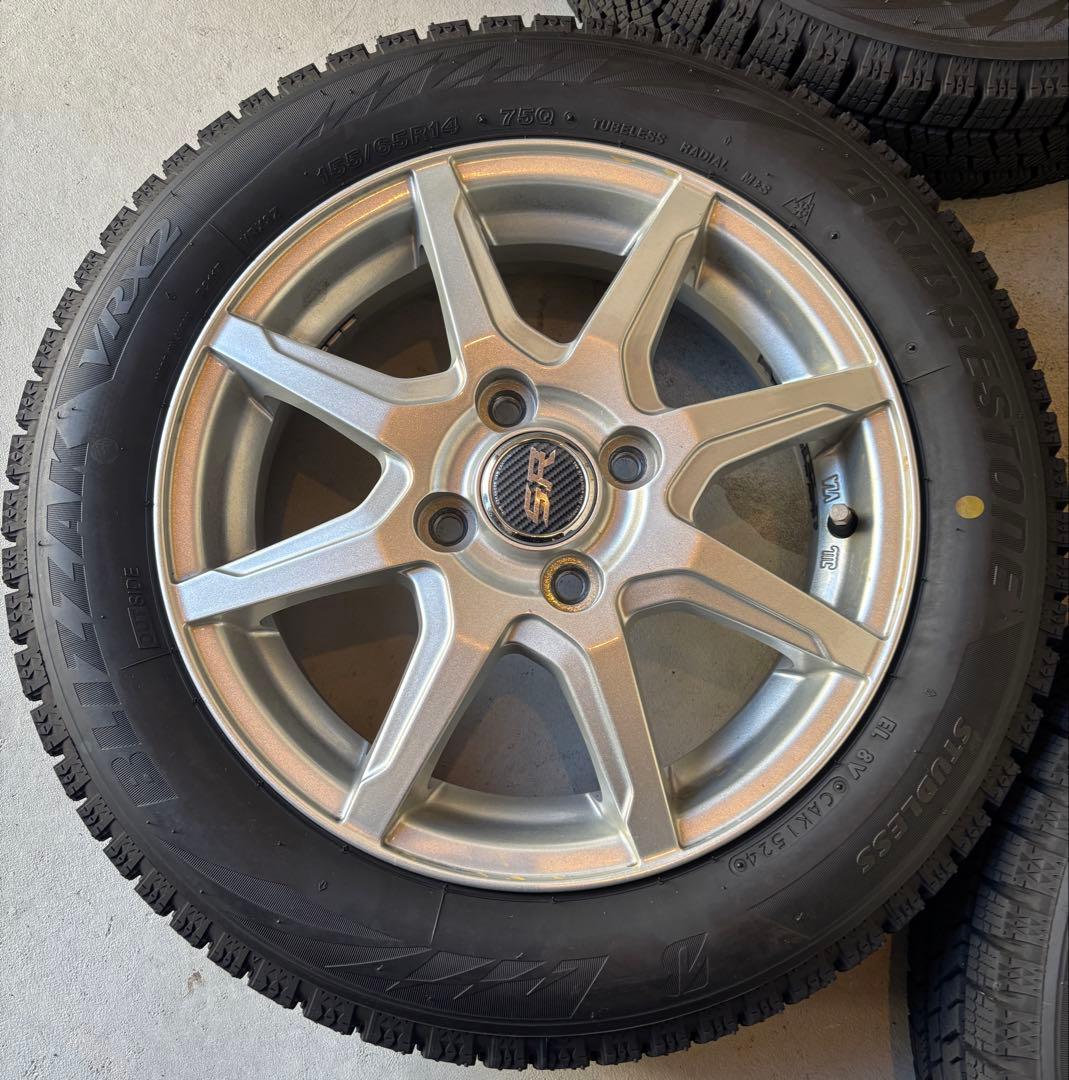 155/65R14 スタッドレスタイヤ ブリザック VRX2