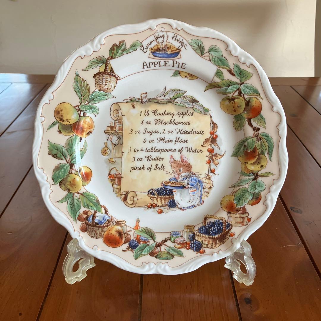 ブランブリーヘッジ　APPLE PIEレシピ　プレート