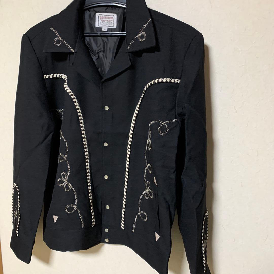 早い者ガチ！最終価格！人気 復刻ウェスタンジャケット(Ｌサイズ)BK(未使用品)